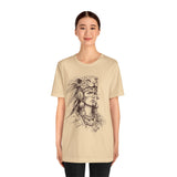 Aztec Warrior Woman Jaguar Spirit Sketch Unisex T-Shirt
