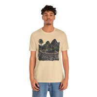 Andean Cliffside Inca Citadel Graphic Unisex T-Shirt