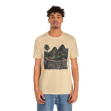 Andean Cliffside Inca Citadel Graphic Unisex T-Shirt