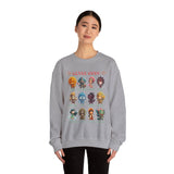 Aztec Gods Chibi Characters Pantheon Unisex Sweatshirt