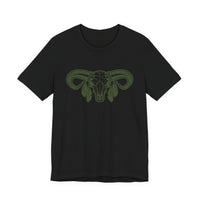 Aztec Western Bull Skull Longhorn Illustration Unisex T-Shirt