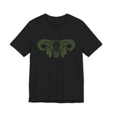 Aztec Western Bull Skull Longhorn Illustration Unisex T-Shirt