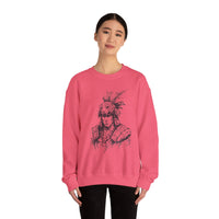 Jaguar Warrior Ink Portrait Unisex Sweatshirt
