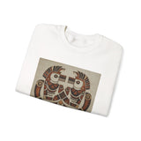 Twin Tribal Harmony Glyph Symmetrical Design Unisex Sweatshirt