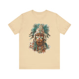 Maya Warrior Watercolor Portrait Unisex T-Shirt