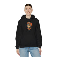 Chibi Aztec Warrior Cartoon Style Unisex Hoodie