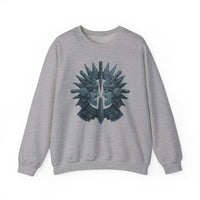 Aztec Warrior Duel Obsidian Glyph Style Unisex Sweatshirt