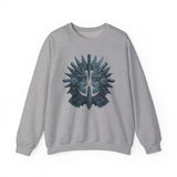 Aztec Warrior Duel Obsidian Glyph Style Unisex Sweatshirt