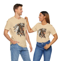 Aztec Jaguar Warrior Woman Watercolor Unisex T-Shirt
