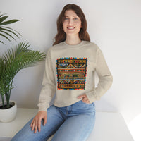 Pre-Columbian Tribal Stripe Pattern Unisex Sweatshirt