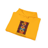 Indigenous Andean Geometric Textile Pattern Unisex Hoodie