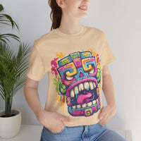 Graffiti Mayan Skull Cartoon Style Unisex T-Shirt
