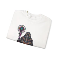 Cyber Temple Techno Priest Pixel Art Unisex Sweatshirt