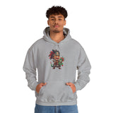 Chibi Aztec Warrior with Baby Quetzalcoatl Serpent Unisex Hoodie