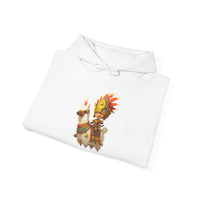 Cute Chibi Inca Warrior and Llama Cartoon Unisex Hoodie