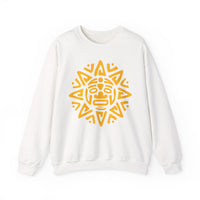 Mesoamerican Sun Face Unisex Sweatshirt