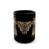 Savage Thunderbird Totem Illustration Black Mug