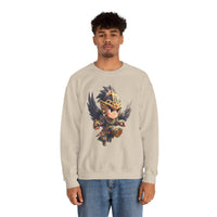 Chibi Falcon Warrior Inca Armor Unisex Sweatshirt