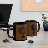 Aztec Glyph Black Mug