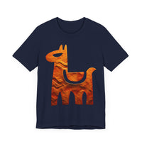 Minimalist Inca Llama Sandstone Petroglyph Unisex T-Shirt