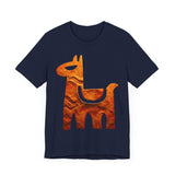 Minimalist Inca Llama Sandstone Petroglyph Unisex T-Shirt