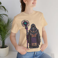Cyber Temple Techno Priest Pixel Art Unisex T-Shirt