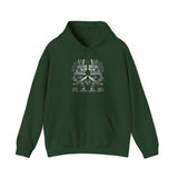 Obsidian Blade Warriors Aztec Glyph Style Unisex Hoodie