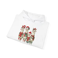 Inca Christmas Llama Family from the Andes Unisex Hoodie