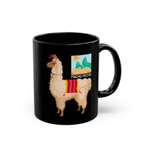 Sacred Llama of the Inca Andes Black Mug