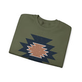 Minimal Southwest Tribal Rug Pattern Illustration Unisex Sweatshirt