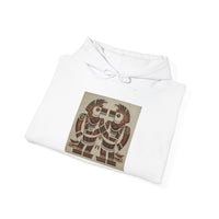 Twin Tribal Harmony Glyph Symmetrical Design Unisex Hoodie