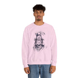 Fierce Inca Warrior Ink Illustration Unisex Sweatshirt