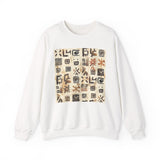 Mayan Petroglyph Stamped Texture Unisex Sweatshirt