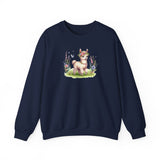 Baby Llama Inca Blossom Crown Unisex Sweatshirt