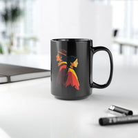 Cultural Heritage Native Portrait Design Black Mug