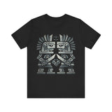 Obsidian Blade Warriors Aztec Glyph Style Unisex T-Shirt
