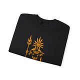Sun Staff Shaman Tribal Symbol Gold Line Unisex Sweatshirt