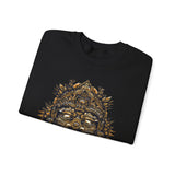 Ancient Aztec Solar Deity Mask Unisex Sweatshirt