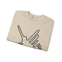 Nazca Lines Style Bird Unisex Sweatshirt