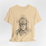 Inca Warrior Hand Drawn Tribal Portrait Unisex T-Shirt