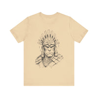 Inca Warrior Hand Drawn Tribal Portrait Unisex T-Shirt