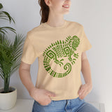 Mayan Aztec Totem Symbol of Iguana Unisex T-Shirt