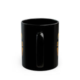Mayan Jaguar Totem Tribal Style Black Mug