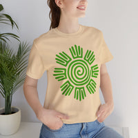 Aztec Plant Spiral Symbol Unisex T-Shirt