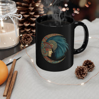 Mama Killa Moon Empress Tribal Crescent Black Mug