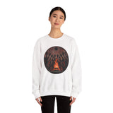 Sacred Fire Tribal Ceremony Glyph Style Unisex Sweatshirt