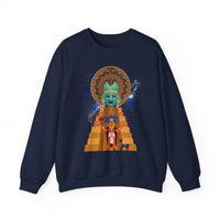 Celestial Aztec Ritual Illustration Unisex Sweatshirt