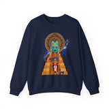 Celestial Aztec Ritual Illustration Unisex Sweatshirt