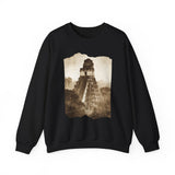 Vintage Tikal Jungle Temple Sepia Print Unisex Sweatshirt