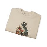 Watercolor Tribal Aztec Warrior Unisex Sweatshirt